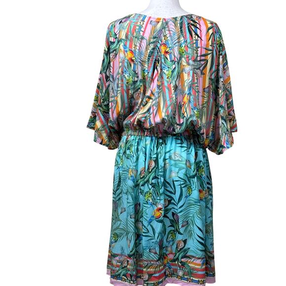 Johnny Was Taina Dolman Sleeve Coverup, coastal, vacation, tropical luxe - Picture 3 of 6